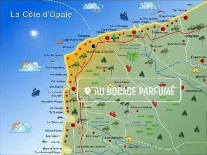 Au Bocage Parfume Gite La Cigaline Wirwignes Kamer foto
